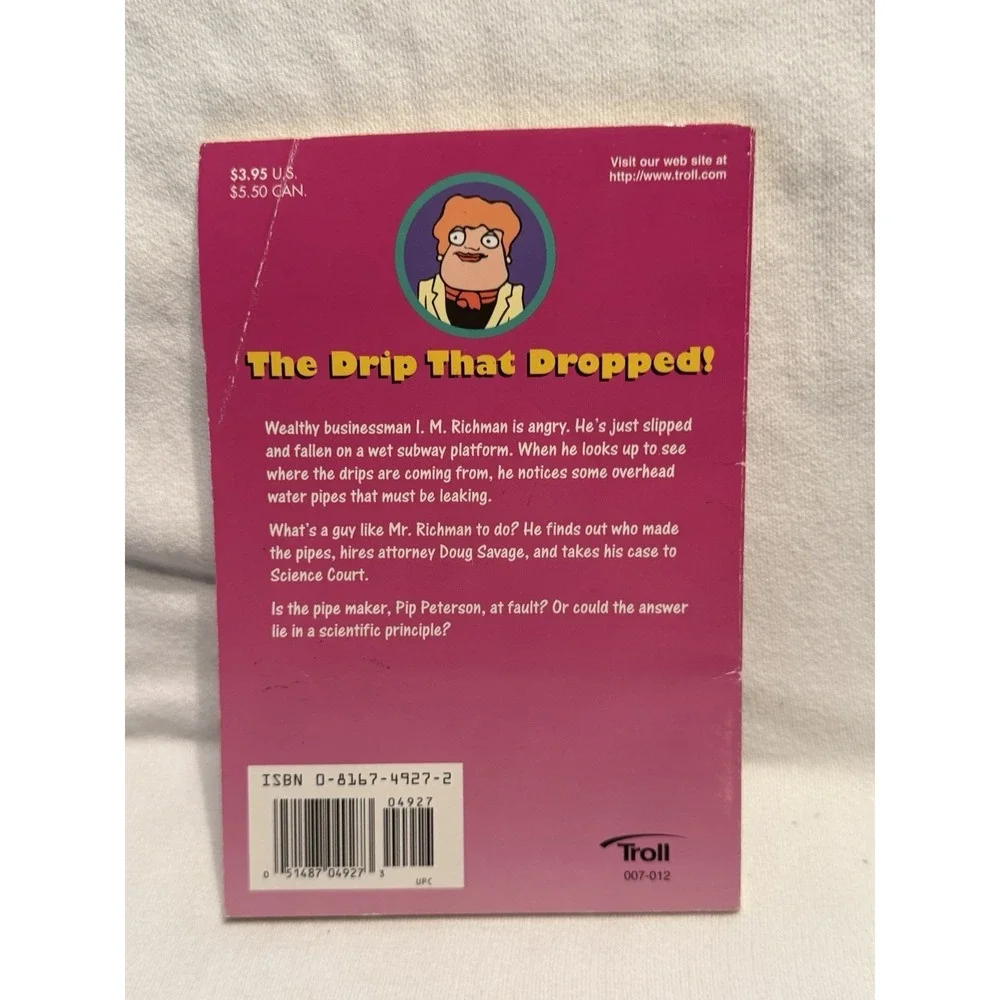 Science Court The Case of the Big Drip 1998 Troll Paperback ABC TV Kids Science